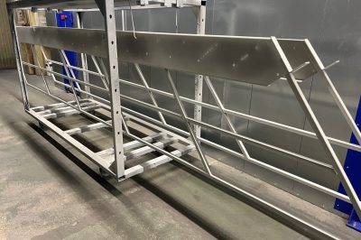 Peinture de limons d'escaliers de 6,60m